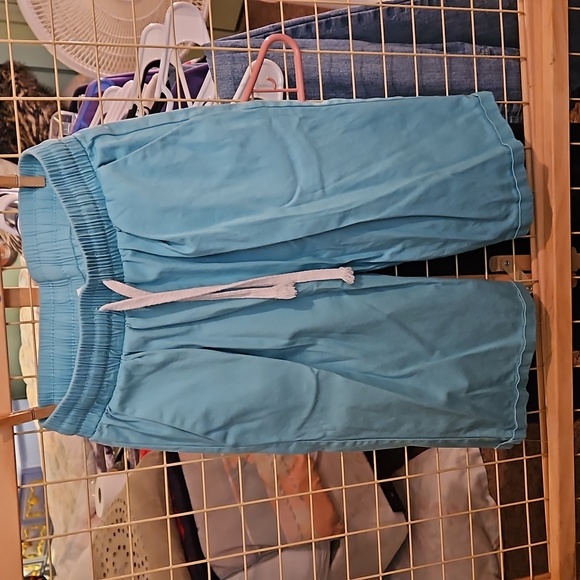 Pre loved from mom's closet Like NEW Only worn 1 time Women's shorts medium Aqua - Picture 7 of 12